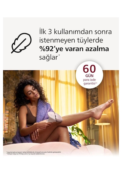 Philips Kablosuz Yüz ve Vücüt 2 Başlıklı Premium Epilasyon Seti