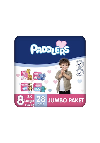 Bebek Bezi 8 Numara Xxx-large 25+ Kg 28 Adet Jumbo Paket