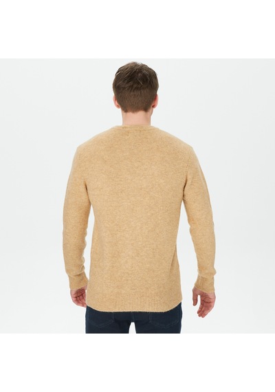 Scotch&soda Erkek Kahverengi Yün Karışımlı Kazak