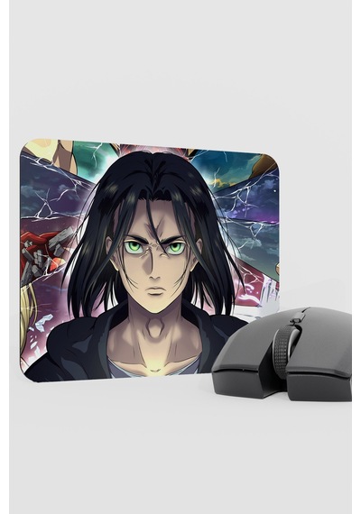Attack On Titan Anime V1 - 22x18 Gaming Kauçuk Kaymaz Taban Mouse Pad Fare Altlığı