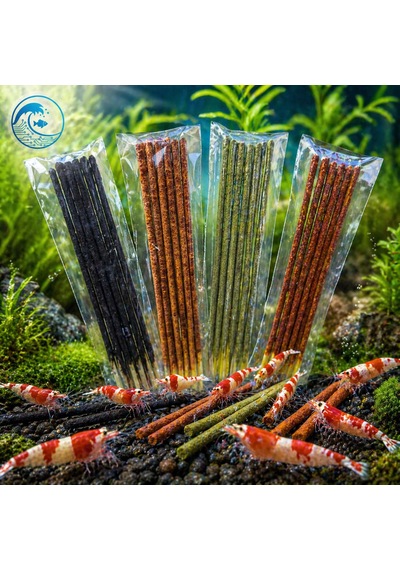 Aqua Expert Karides Sticks Karides Yemi 10 Lu Paket Doğal Besleyici Çubuk Yem Özel Formül - Ispanaklı