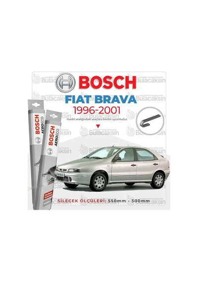 Fiat Brava Muz Silecek Takımı 1996-2001 Bosch Aeroeco