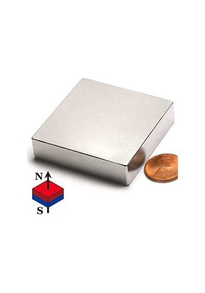 50Mm X En 50Mm X Kalınlık 10Mm Çok Güçlü Büyük Neodyum Mıknatıs