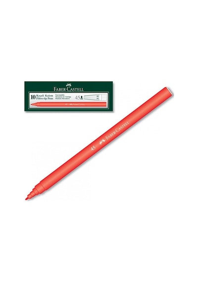 Faber Castell 45 Kırmızı Keçeli Kalem Adet 1155003