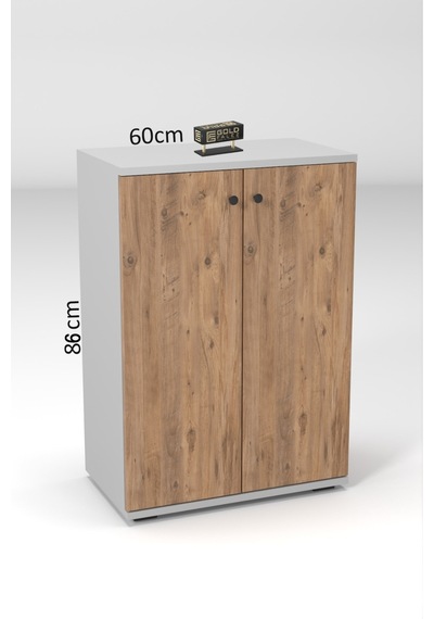 Kapaklı Ayakkabılık Çam Beyaz 86 Cm Çok Renkli