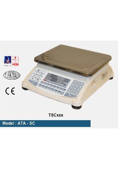 Tem Ata Tac 30x60x120 KG Sayıcı Terazi Baskül
