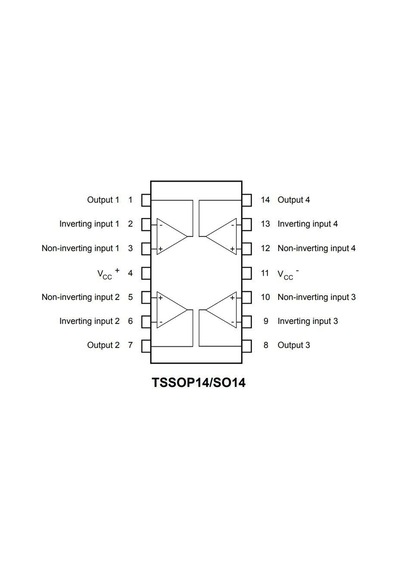 Lm324 Soıc-14 Smd Opamp Entegresi