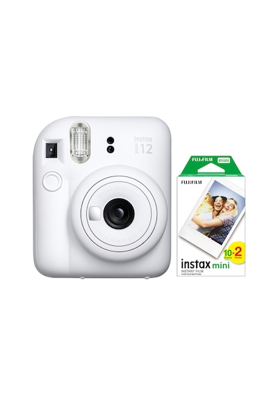 Fujifilm Instax Mini 12 Fotoğraf Makinesi + 20'li Mini Film Beyaz