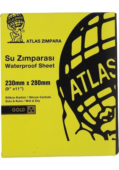 Atlas 188 Su Zımparası 320 Kum - 10 Adet