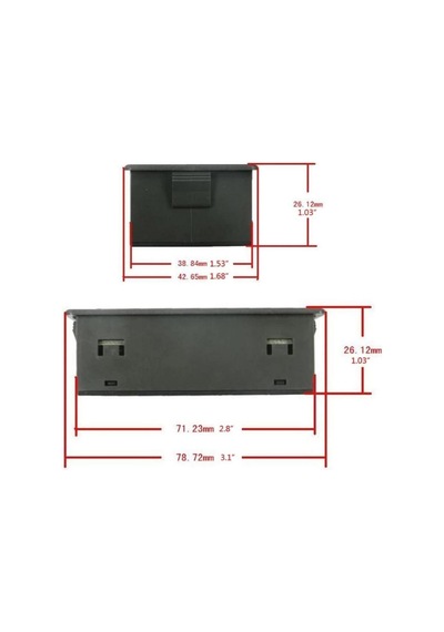 VAC8810F 8-120V 300A Voltmetre Ampermetre - Batarya Kapasite Yöne