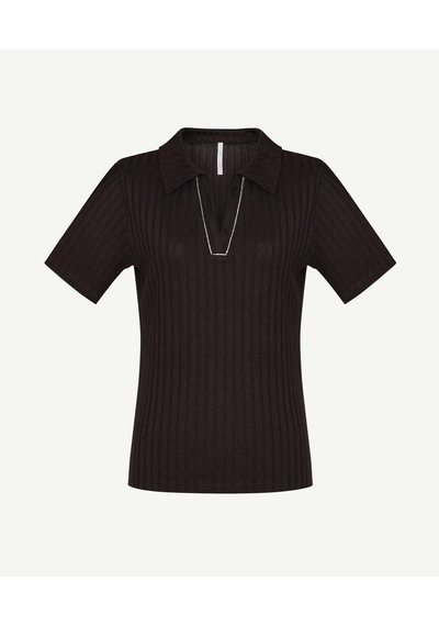 Yargıcı Regular V Yaka Kısa Kol T-shirt 26ykts9011x 003 Kahverengi