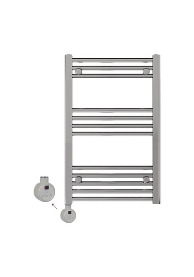 Angora Dijital Termostatlı Elektrikli Krom Havlupan 50 X 70 Cm Sol