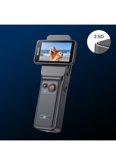 Sjcam C400 4k 1.3 Ekran, Wifi, 30m Su Geçirmez, 6 Eksen Sabitleme, 154 Geniş Açılı Aksiyon Kamerası Siyah