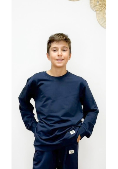 Divinus Erkek Çocuk Basic Sweatshirt Lacivert