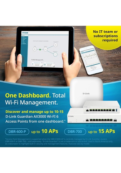 D-link Br-x3000-ap Ax3000 Wi-fi 6 Smart Access Point
