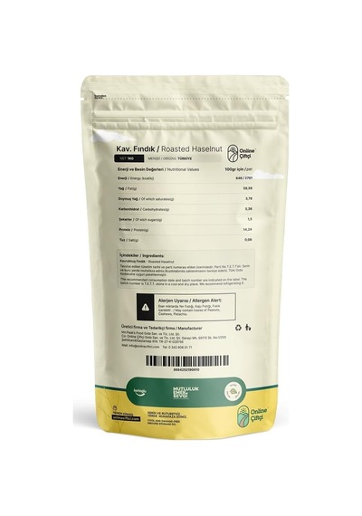 Kavrulmuş Fındık 1kg Diğer