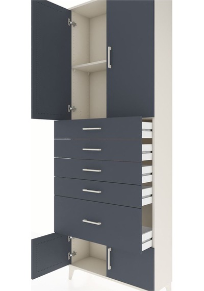 Arges Dolap 2 Raflı 5 Çekmeceli 4 Kapaklı 88x30x243 Aytaşı-an... Aytaşı Arges Dolap 2 Raflı 5 Çekmeceli 4 Kapaklı 88x30x243 Aytaşı-an... Aytaşı