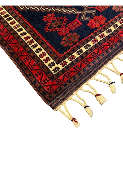 El Dokuma Sıfır Yağcıbedir 75x117 Kök Boya %100 Yün Kırmızı