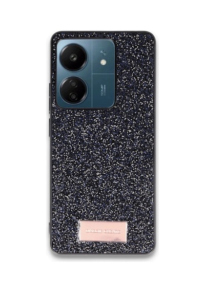 Onegif Xiaomi Redmi 13c Bright Simli Kapak - Siyah 0.2M-Çok Renkli