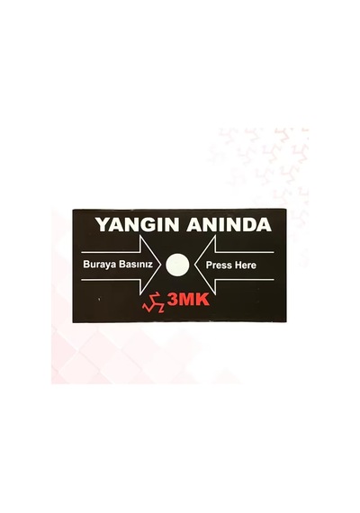 3mk 10 Adetli Yangın İhbar Butonu Yedek Camı, Buton Camı, Yedek Cam