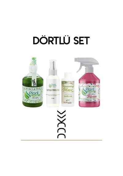 Avantajlı 4'lü Set Plant Home Power Mix + Yaprak Parlatıcı + Blossoming + Bloom 1