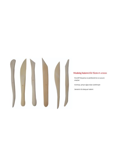 Ponart Modelaj Kalemi 6'Lı 15 Cm Kod Pt-A15000