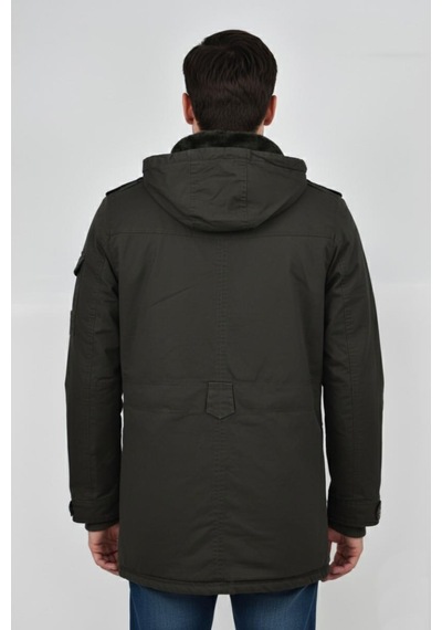 Dynamo Erkek Spor Kanvas Kapüşonlu Parka M2585 Bgl-st04915 Haki