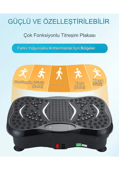 Reidan Pqcfm01 3d Bluetoothlu Titreşimli Kondisyon Aleti Spor Egzersiz Aleti Siyah