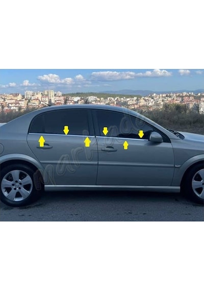 Woc Chrome Opel Vectra C Krom Cam Çıtası 2002-2009 4 Parça  Paslan
