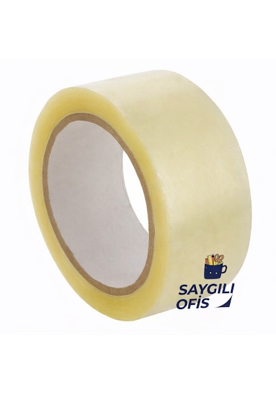 Şeffaf Koli Bandı 45 Mm X 100 Mt Yapışkanlı Kopmayan Bant Bandı Bantları 1 Adet