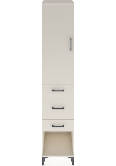 Hyperion Dolap 3 Raflı 3 Çekmeceli Tek Kapaklı 44x44x221 Aytaşı-aytaşı Aytası