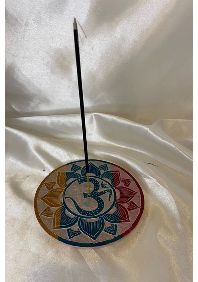Aum Om Hand Made El İşi Feng Shui Ejderha Yılı Doğal Obsidyen Taşı Çubuk Konik Tütsülük