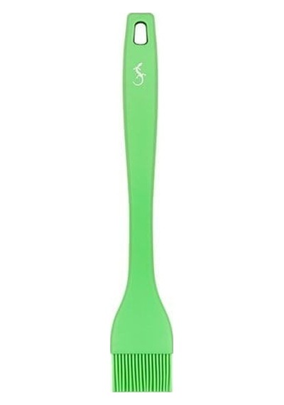 Lurch - Platin Silikon Pasta Fırçası 25,5 Cm Yeşil - Yanmaz, Yapışmaz, Bükülmez, Çizmez, Tat Ve Koku Bırakmaz - 240091
