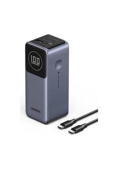 Ugreen Nexode Pro 12.000 Mah 100w Hızlı Şarj Powerbank Gri Renkli 1xusb-c, 1xusb-a, 30.000 Mah
