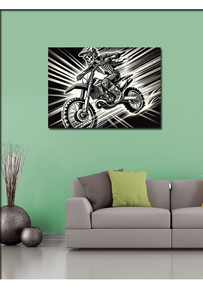 Kanvas Tablo Motokros Ve Hız 100cmx140cm