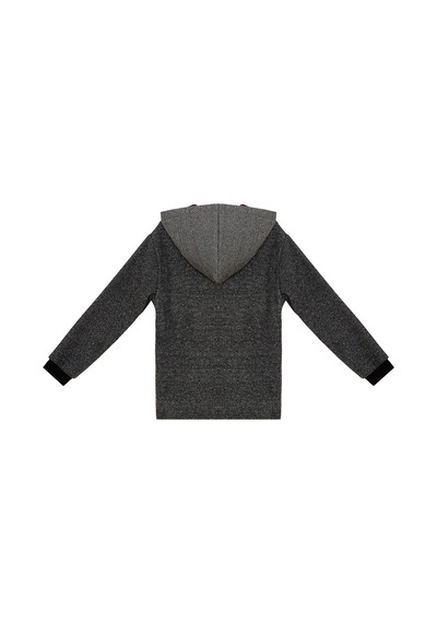 Denokids Dino Erkek Çocuk Kapüşonlu Sweatshirt Gri