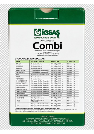 İgsaş Combi 1 Kg Mikro Element Gübre