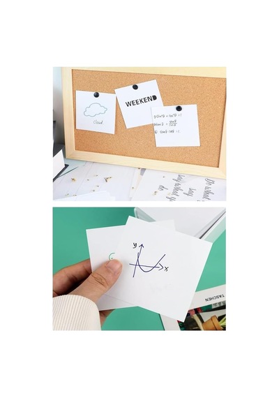 Küp Notluk Yedeği 500 Lü 1 Paket Masaüstü Beyaz Küp Blok Not Kağıdı Yedek 9.5x9.5cm Küp Not Boş Kağıt Büro