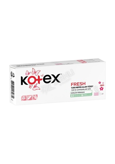 3 Adet Kotex İnce Günlük Ped Deo 18 Li