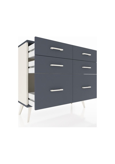 Arges Şifonyer 6 Çekmeceli 88x30x80 Aytaşı-antrasit Antrasit Arges Şifonyer 6 Çekmeceli 88x30x80 Aytaşı-antrasit Antrasit