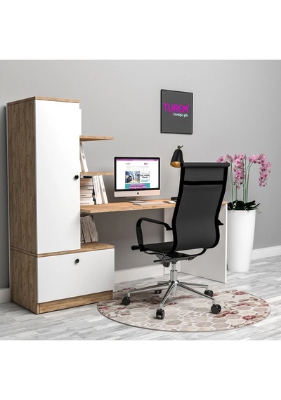 Cherry Çalışma Masası Mdf Beyaz Cherry Çalışma Masası Mdf Beyaz