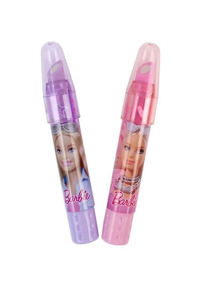 Bakgelal Lisanslı Barbie Kalp Uçlu Çevirmeli Kalem Silgi Kapaklı Okul Kırtasiye Ürünü - 9047731204780