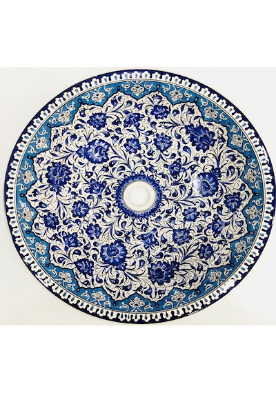 Can Seramik - El Boyaması Iznik Çini Lavabo