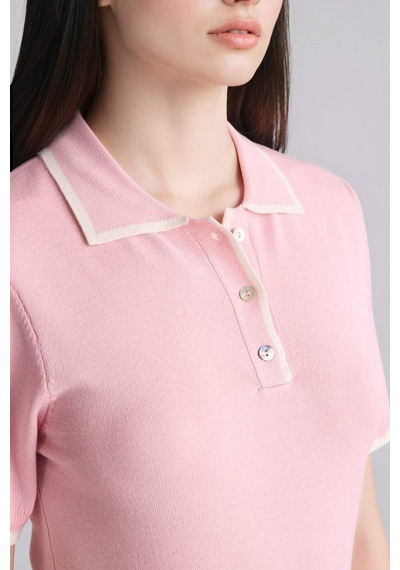 Defacto Fıtted Polo Yaka Kazak C1498ax26sppn475 Pembe-pn475