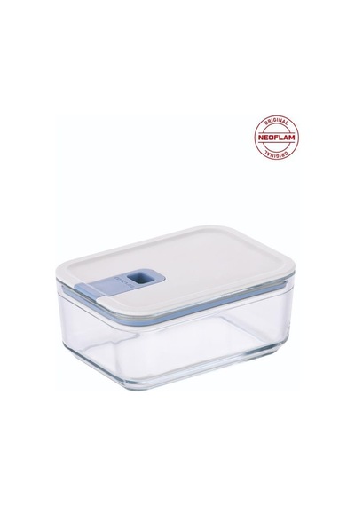 Neoflam Perfect Seal Dikdörtgen Cam Saklama Kabı Bej 1100 ML Bej