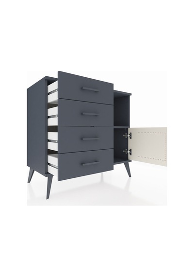 Hyperion Şifonyer Tek Raflı 4 Çekmeceli Tek Kapaklı 88x44x80 Antrasit-aytaşı/antrasit Aytaşı/antrasit Hyperion Şifonyer Tek Raflı 4 Çekmeceli Tek Kapaklı 88x44x80 Antrasit-aytaşı/antrasit Aytaşı/antrasit