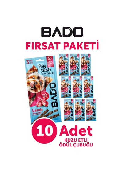 Bado Köpek Ödül Çubuğu Kuzu Etli 3x5gr 10lu