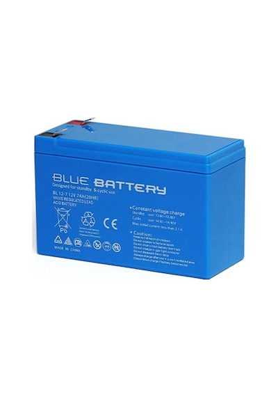Bluebattery 12v 7ah Kuru Tip Bakımsız Akü