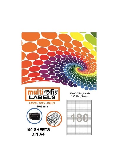 Multiofis 30X9 MM Laser Etiket 5060