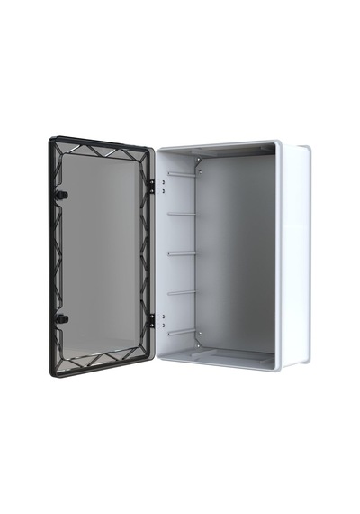 Yavuz Abs Pano 40 X 60 X 24.2 Cm Taban Saclı Ip65 Plastik Pano Montaj Plakalı Elektrik Kutusu Pano Darbeye Dayanıklı